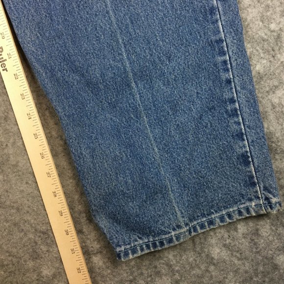 Vintage Fubu Jeans 38 Men Y2K 90s Hip Hop Embroidered Logo Baggy Carpenter Loose - Picture 8 of 15